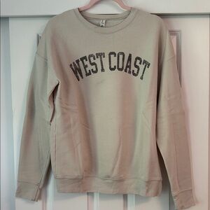 Bella Canvas Cream West Coast Women's Sweater Size: M
